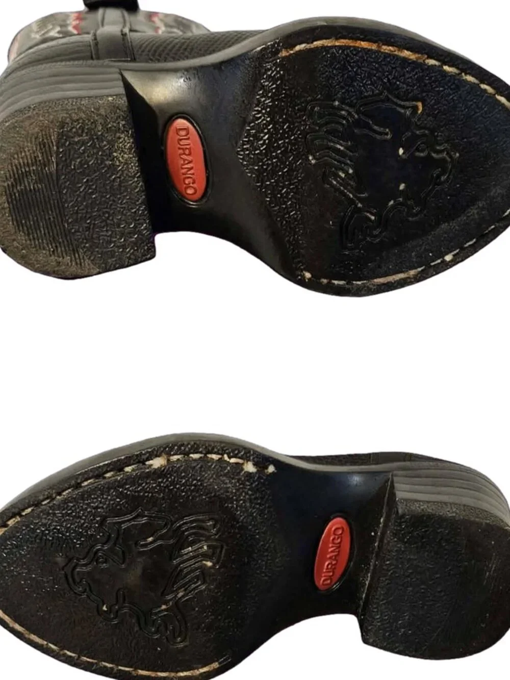Durango Kids BT740 Lizard Print Western Boots Black Sz 6D  -- ITEM #2455